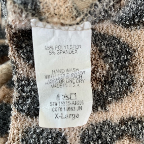 Reborn J | NWT | midi leopard dress | sz XL - Picture 8 of 9